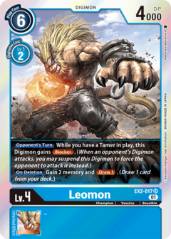 Leomon - EX2-017 - Super Rare