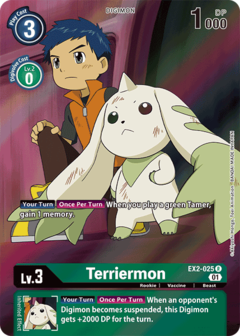 Terriermon (Alternate Art) - EX2-025 - Rare