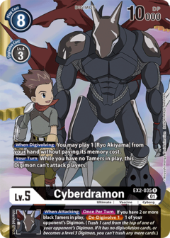 Cyberdramon (Alternate Art) - EX2-035 - Rare