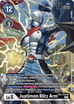 Justimon: Blitz Arm (Alternate Art) - EX2-038 - Super Rare