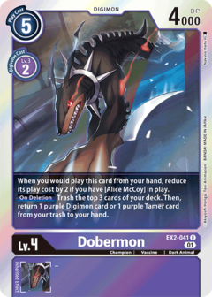 Dobermon - EX2-041 - Rare