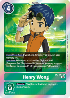 Henry Wong - EX2-061 - Rare