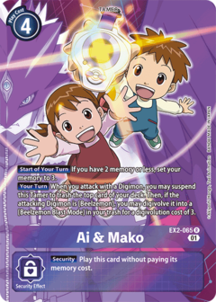 Ai & Mako (Alternate Art) - EX2-065 - Rare