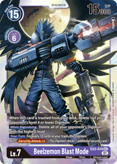 Beelzemon Blast Mode - EX2-074 - Secret Rare