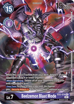 Beelzemon Blast Mode (Alternate Art) - EX2-074 - Secret Rare