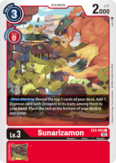 Sunarizamon - EX3-003 - Common