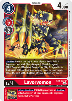 Lavorvomon - EX3-007 - Uncommon