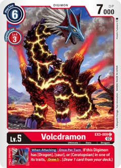 Volcdramon - EX3-009 - Common