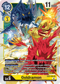 Goldramon - EX3-035 - Super Rare