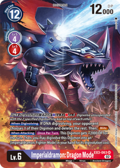 Imperialdramon: Dragon Mode (Alternate Art) - EX3-063 - Super Rare