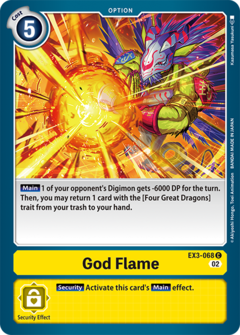 God Flame - EX3-068 - Common