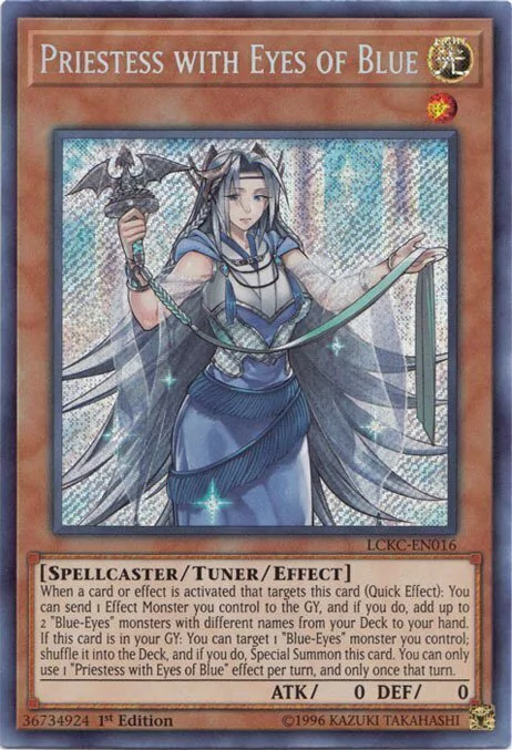 Priestess with Eyes of Blue - LCKC-EN016 - Secret Rare