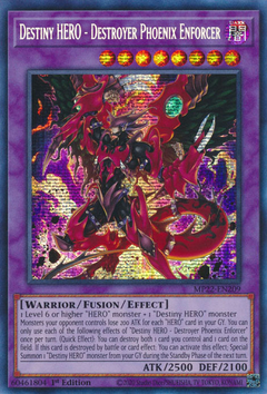 Destiny HERO - Destroyer Phoenix Enforcer - MP22-EN209 - Prismatic Secret Rare