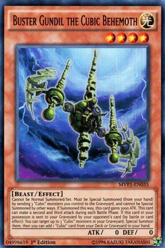 Buster Gundil the Cubic Behemoth - MVP1-EN035 - Ultra Rare