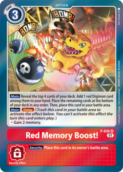 Red Memory Boost! - P-035 - Super Rare