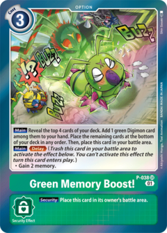 Green Memory Boost! - P-038 - Super Rare