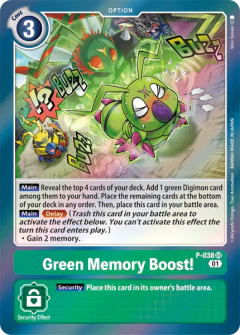 Green Memory Boost! - P-038 - Super Rare