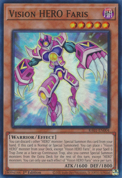 Vision HERO Faris - RA01-EN004 - Super Rare