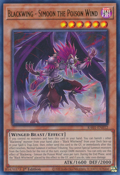 Blackwing - Simoon the Poison Wind - RA01-EN012 - Ultra Rare