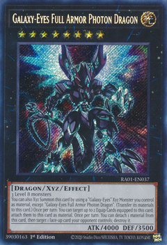 Galaxy-Eyes Full Armor Photon Dragon - RA01-EN037 - Secret Rare