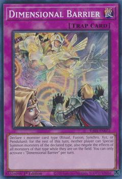 Dimensional Barrier - RA01-EN072 - Super Rare