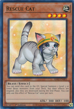 Rescue Cat (alternate art) - RA02-EN001 - Ultra Rare