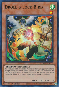 Droll & Lock Bird (alternate art) - RA02-EN006 - Ultra Rare