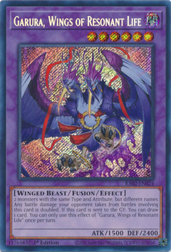 Garura, Wings of Resonant Life - RA02-EN024 - Secret Rare