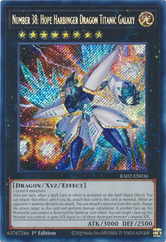 Number 38: Hope Harbinger Dragon Titanic Galaxy - RA02-EN036 - Secret Rare