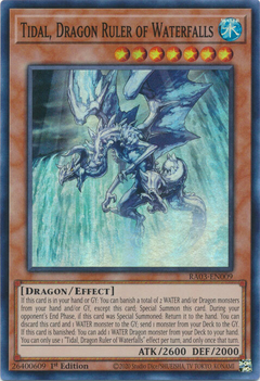 Tidal, Dragon Ruler of Waterfalls - RA03-EN009 - Super Rare