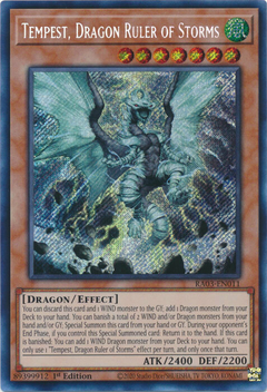 Tempest, Dragon Ruler of Storms - RA03-EN011 - Secret Rare