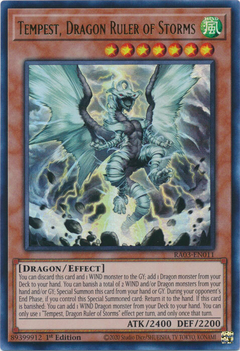 Tempest, Dragon Ruler of Storms - RA03-EN011 - Ultra Rare