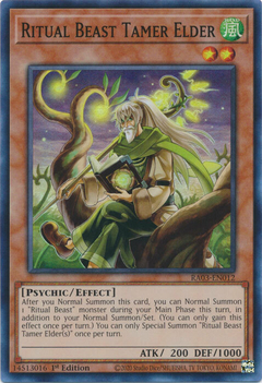 Ritual Beast Tamer Elder - RA03-EN012 - Super Rare