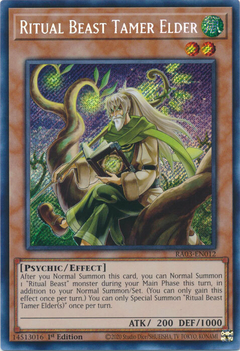 Ritual Beast Tamer Elder - RA03-EN012 - Secret Rare