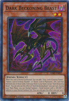 Dark Beckoning Beast - RA03-EN027 - Super Rare