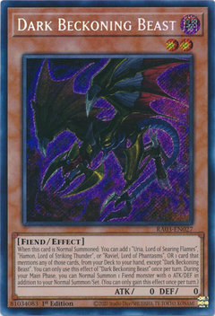 Dark Beckoning Beast - RA03-EN027 - Secret Rare