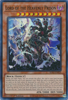 Lord of the Heavenly Prison - RA03-EN029 - Super Rare