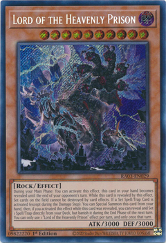 Lord of the Heavenly Prison - RA03-EN029 - Secret Rare