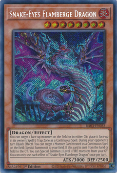 Snake-Eyes Flamberge Dragon - RA03-EN033 - Secret Rare