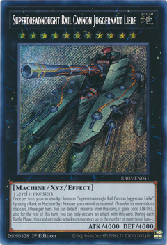 Superdreadnought Rail Cannon Juggernaut Liebe - RA03-EN041 - Secret Rare