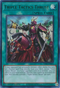 Triple Tactics Thrust - RA03-EN072 - Ultra Rare