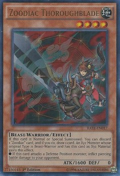 Zoodiac Thoroughblade - RATE-EN017 - Ultra Rare