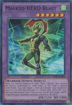 Masked HERO Blast - RATE-ENSE2 - Super Rare