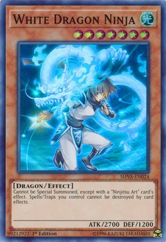 White Dragon Ninja - SHVA-EN024 - Super Rare