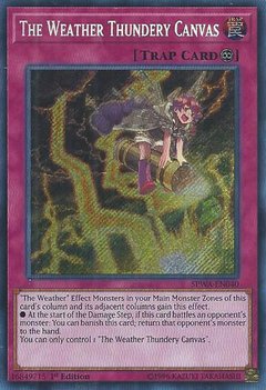 The Weather Thundery Canvas - SPWA-EN040 - Secret Rare