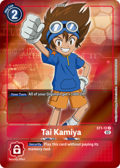 Tai Kamiya (Alternate Art) - ST1-12 - Rare