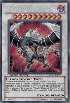 Malefic Paradox Dragon - YMP1-EN007 - Secret Rare