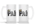 Caneca De Chopp Jateada Personalizada Pai