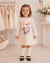 Vestido infantil com estampa de Spitz Yoyo