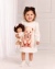 Vestido infantil com estampa de ursinha Yoyo